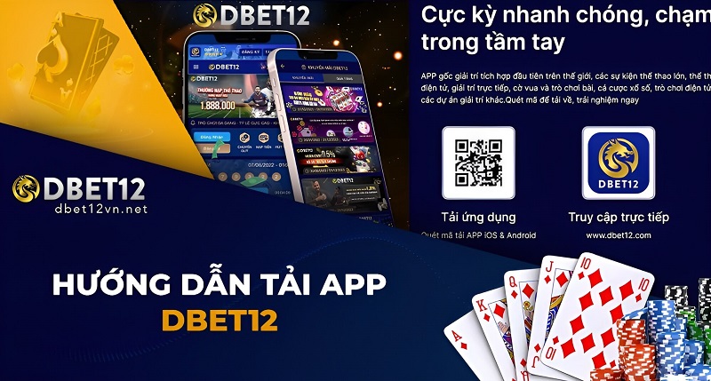 Hướng dẫn cài đặt app DBET12 trên điện thoại IOS và Android