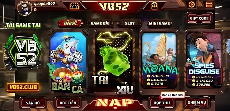 Tính đa dạng của hệ thống game bài tại VB52 Vip